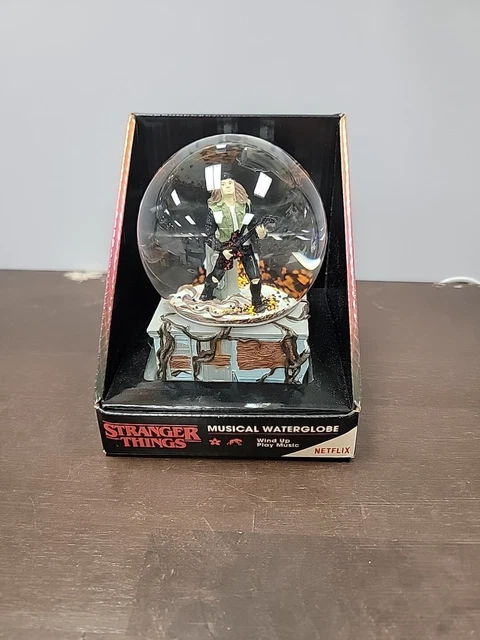 STRANGER THINGS EDDIE Munson Waterglobe Snow Globe Music Wind Up $50.00