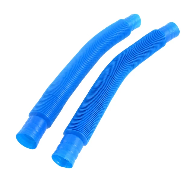 2 x Blue Plastic Water Hose for Aquarium Fish Tank