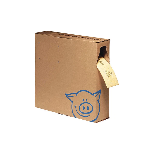 PIG MAT4150-YW Absorbent Roll,Yellow,150" L