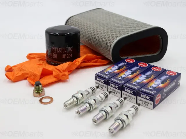 Air / Oil Filter, Iridium Spark Plug, Drain Plug HONDA CBF 600 (2008-2013)
