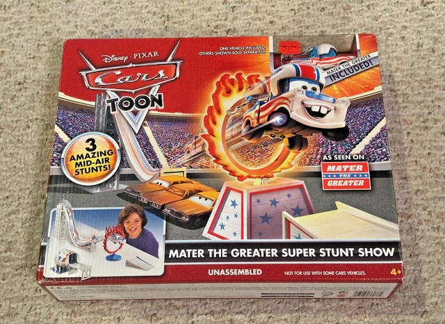 DISNEY CARS TOON Mater the Greater Stunt Playset New In Box