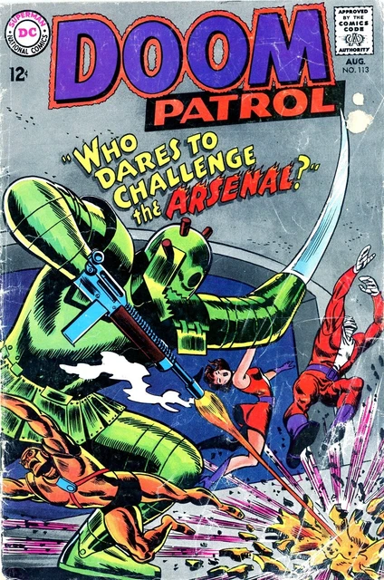 DOOM PATROL #113 DC 1967 Silver Age DC comic HBO TV series