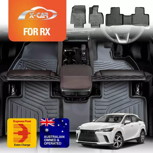 3D Car Floor Mats for Lexus RX350 RX350h RX500h 22+ All-Weather TPE Carpet Liner