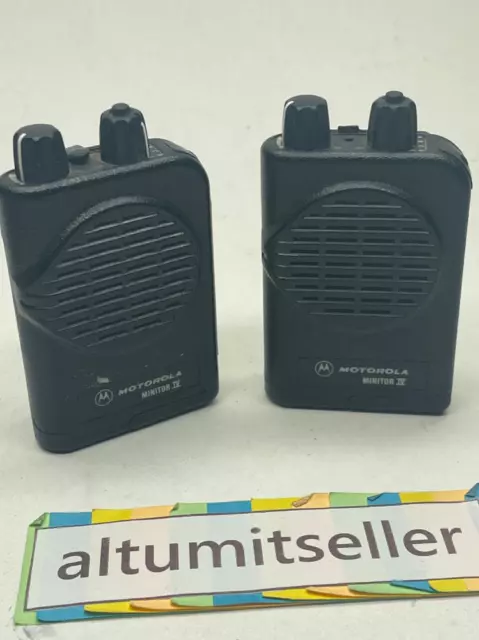 2 Motorola Minitor IV, Pagers, #A03KUS7238AC A03KUS9238BC FAST SHIP PARTS REPAIR