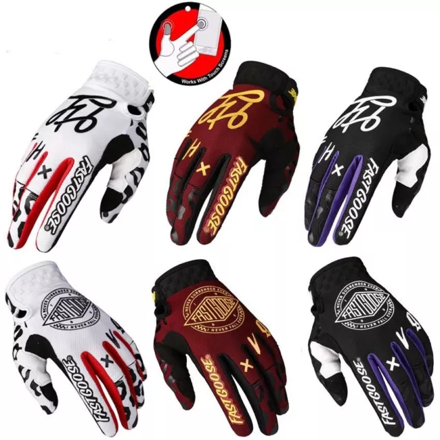 Unisex Mountain Bike Bicycle Cycling Full Finger Gloves MTB Riding Touchscreen