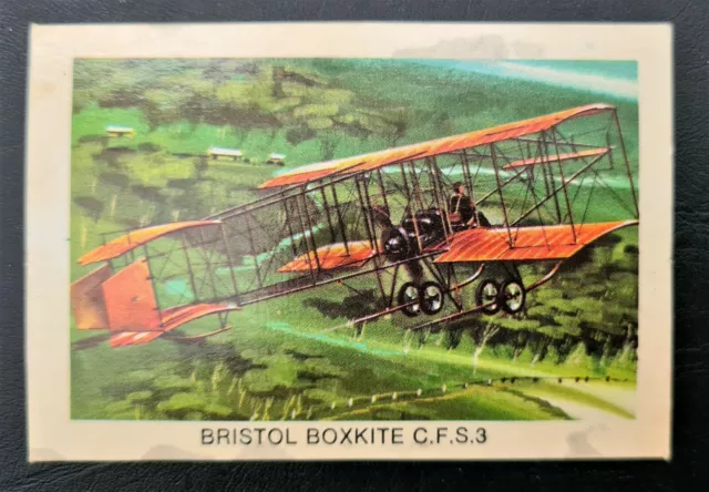 Tip Top Bread - Great Sunblest Air Race Cards #16. From 1975 Bristol Boxkite