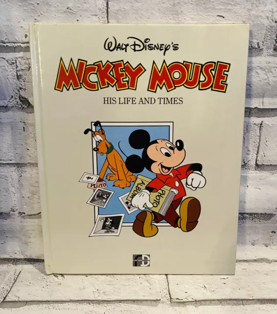 Walt Disney Vintage Mickey Mouse His life And Times Large Hardback Book 1986