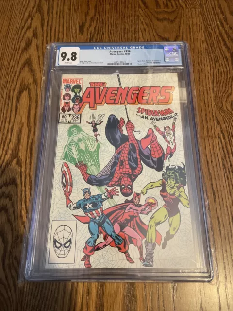 Avengers #236 CGC 9.8 (Marvel 1983) Spider-Man, She-Hulk, Captain America! NM/MT