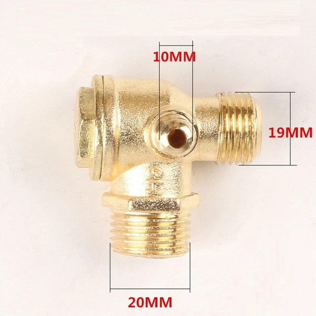 Compresor de aire válvula de retención compresor de aire exento de aceite 10 mm 3 conexiones