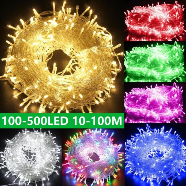 10M-100M LED Fairy String Lights Waterproof Christmas Tree Garden Party Outdoor