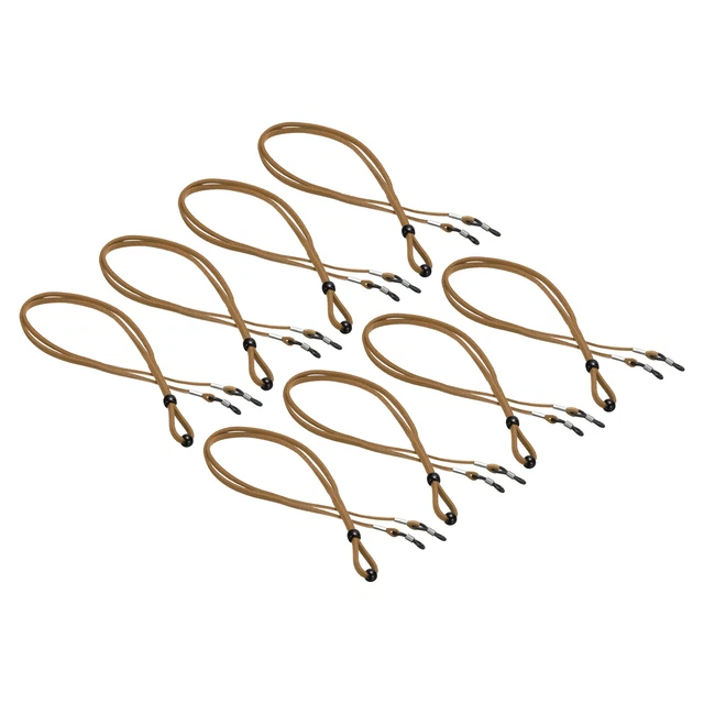 8 pz cinturino per occhiali da sole unisex regolabile supporto supporto marrone chiaro