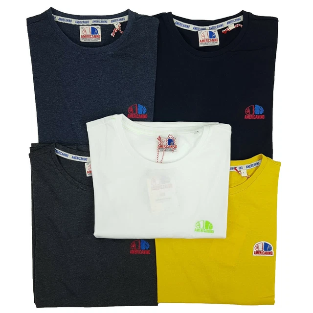 T-shirt da Uomo Puro Cotone Manica Corta Semplice Tinta Unita M L XL XXL XXXL