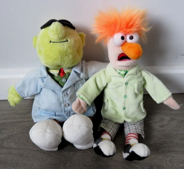 DISNEY STORE EXCLUSIVE The Muppets Bunsen & Beaker Set Beanies Soft