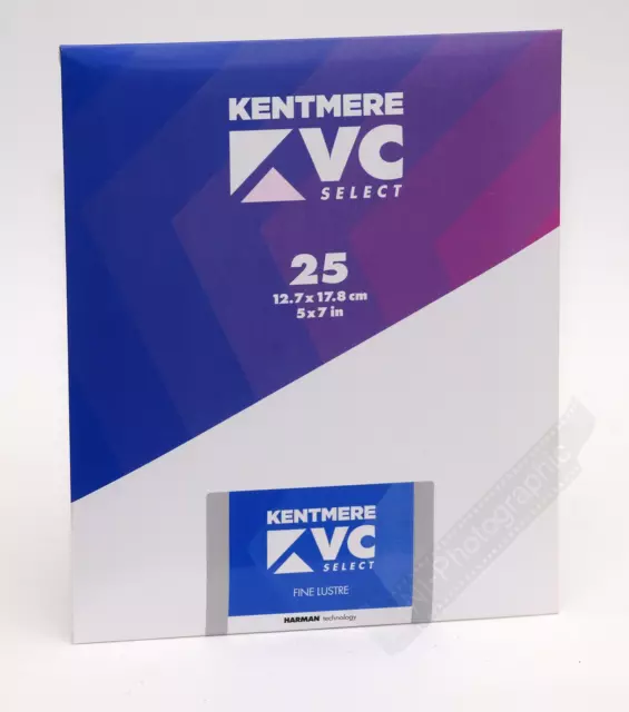 Kentmere VC Select 5"x7" B&W Darkroom Photographic Paper 25 Sheets Lustre 3