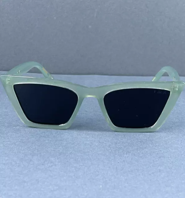 Sunglasses Cat Eye Isea Rosey Anthropologie Green Polarized Uv Polarized New $58