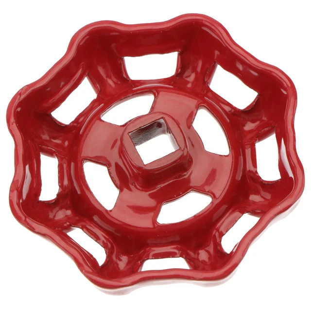 Maniglia Per Rubinetto In Ghisa 6x6cm - Sostituzione Per Valvole Estern/Interne, Colore Rosso - Foto 5