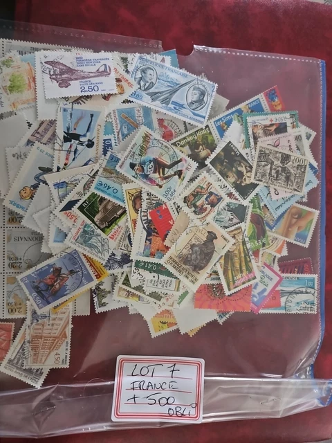 LOT De 1500 Timbres De France Oblitérés - Grands Et Petits Formats, Collection Philatélie