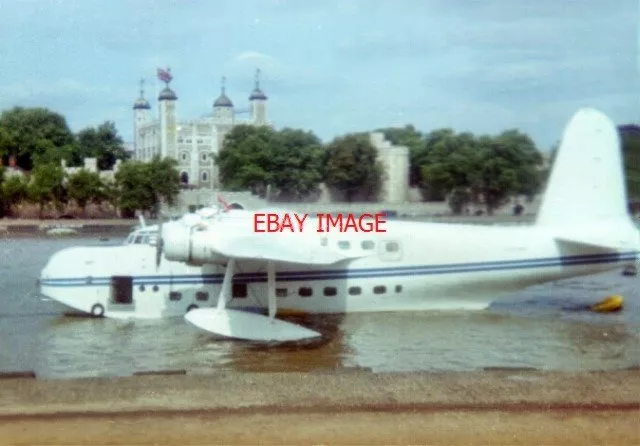 Photo  1982 Flying Visit To The Tower A Short S.25 Sunderland Flying Boat Moored