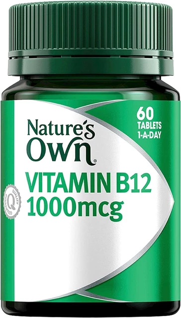 Nature's Own Activated Methyl B12 Vitamin 1000mcg 60 Tablets-Free Shipping AU