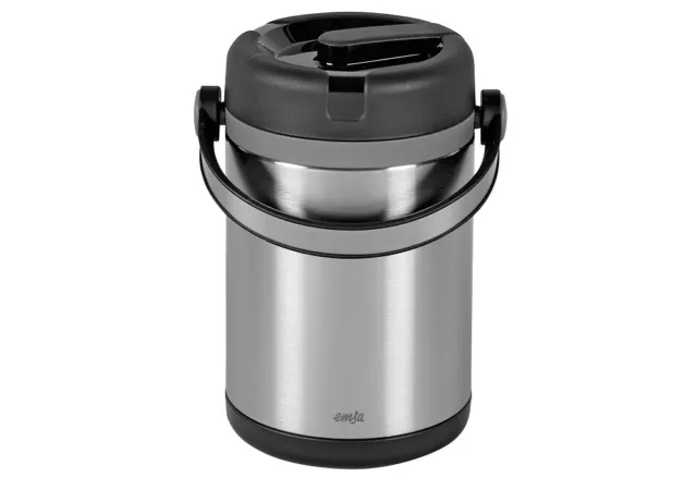 EMSA HAUSRAT Isolier-Speisegefäß Mobility 1,7l schwarz/anthrazi