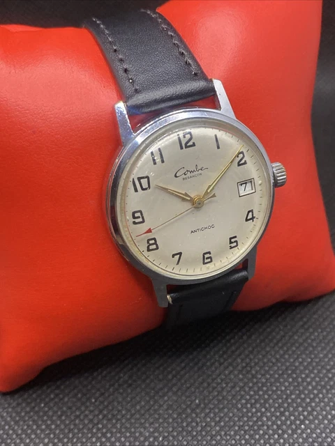Montre Bracelet Vintage Besançon, Mécanique, Homme - Ne Fonctionne Pas, Pièce De Collection