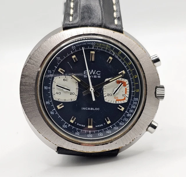BWC SWISS CHRONOGRAPHE 951014 Valjoux 7733 Env