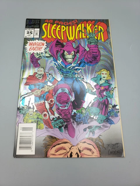 Sleepwalker Vol 1 #25 June 93 Softcover Illustrated Newsstand Marvel Comic Book