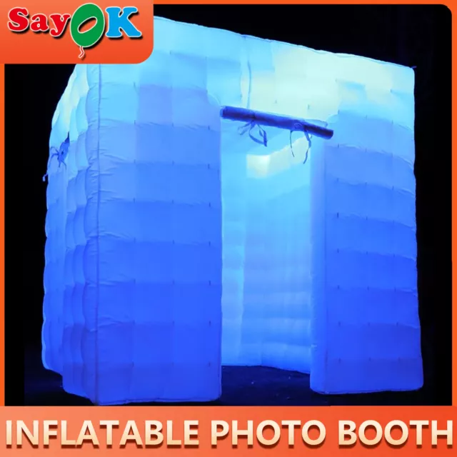 Portable Inflatable Photo Booth Enclosure Photo Booth Backdrop for Wedding Event