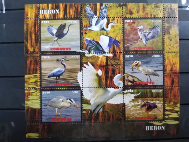 Estampillas Heron 2016 montadas sin montar o nunca montadas