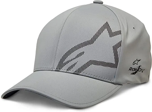 Alpinestars Men's Corp Shift Edit Delta Hat Baseball Cap - Grey S/M