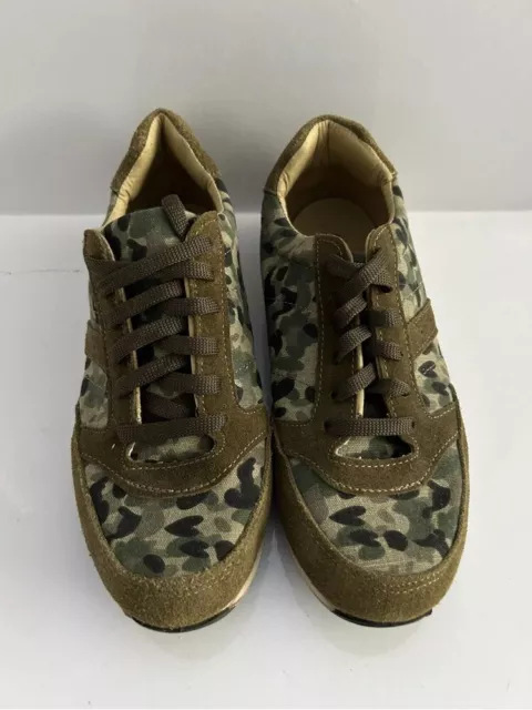 Schuh Camo Trainers Green Uk Size 6