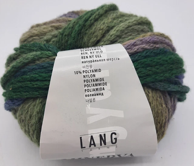 Lang Yarns Minerva 1 Ball Superwash Merino & Nylon Chainette 92 Yards Bulky Soft Lang Yarns Minerva 1 Ball Superwash Merino & Nylon Chainette 92 Yards Bulky Soft