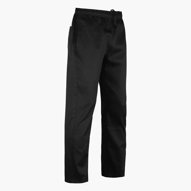 Neu schwarze KOCHHOSE 100 % Baumwolle Catering Restaurant Küche Kochhose UK