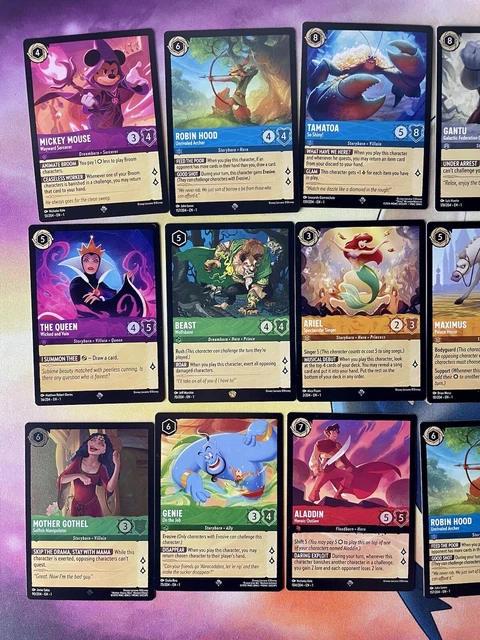 Disney’s Lorcana: The First Chapter 2023 22X Legendary & Super Rare Cards + Holo 2