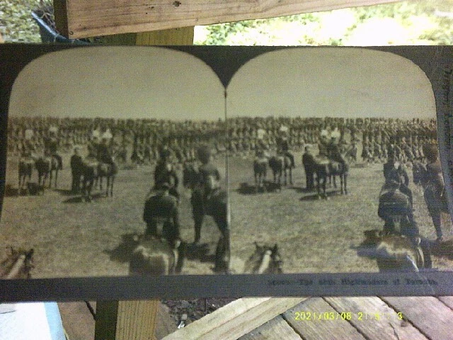 WW1 Stereoview-The 48th Highlanders of Toronto