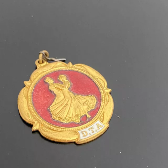 Dance teachers association ballroom branch gold grade badge DTA 1966 Medal