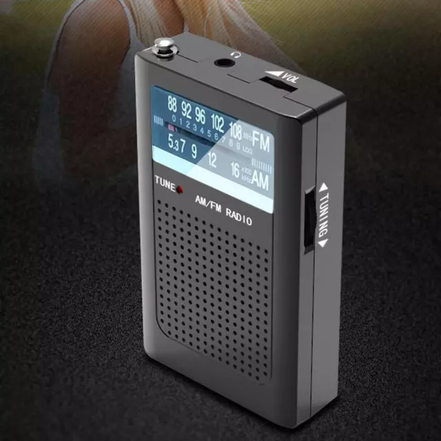 Pocket Radios Battery Operated AM FM Radio with Loud Speaker for Elderly Gifts