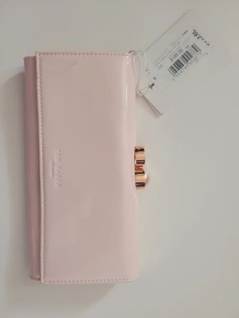 NEW Ted Baker -Pearl Bobble Matinee Wallet - Light Pink Leather $185