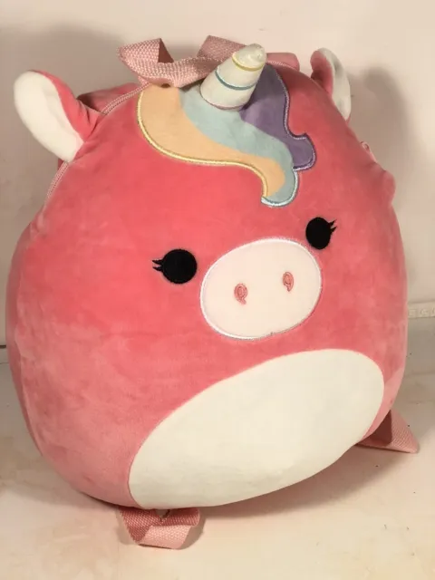 Ilene The Unicorno Squishmallow Zaino 35.6cm Scuola Ragazza Morbido Peluche Rosa