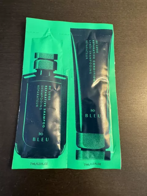 R+Co Bleu Deluxe Reparative Shampoo & Conditioner 7 ml .23 fl oz Each NEW