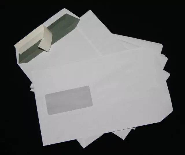 100 Buste Spedizione / Buste C5/A5 Bianco Lembo Adesivo Con Finestra 162x229 MM