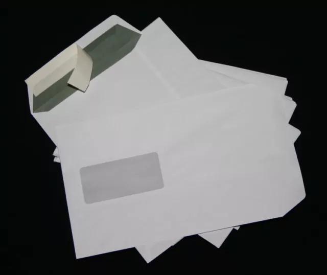 100 Versandtaschen/Briefumschläge C5/A5 weiß Haftklebend mit Fenster 162x229 mm