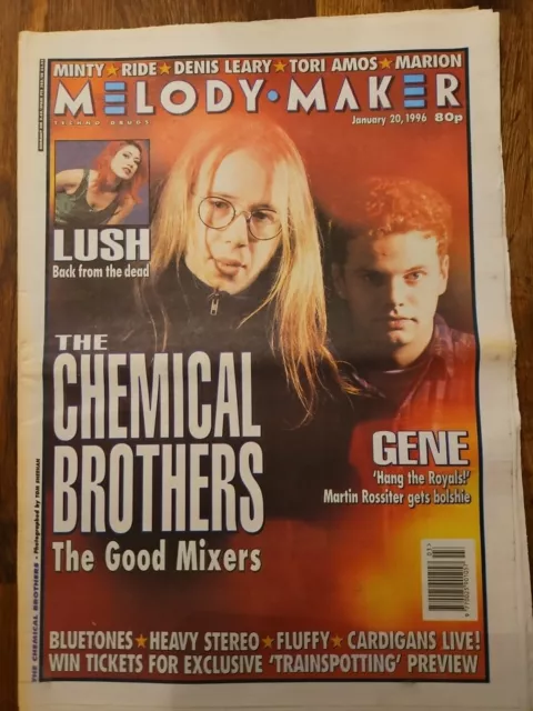 Melody Maker Newspaper January 20th 1996, Chemical Brothers Cover