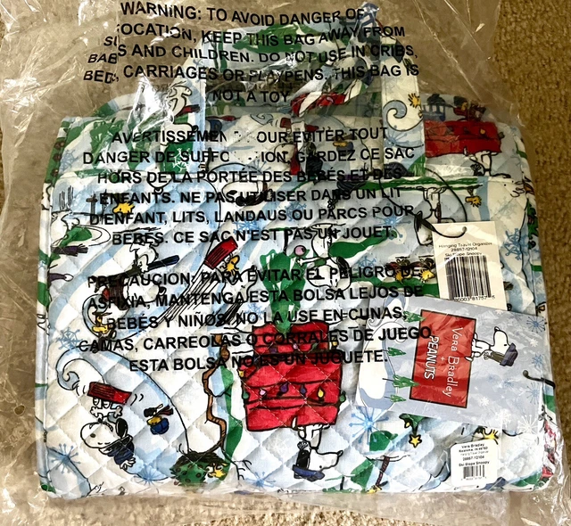 Vera Bradley Peanuts Hanging Travel Organizer SKI SLOPE SNOOPY Exact NWT