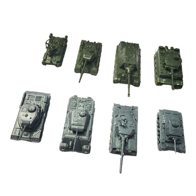 8-teiliges DIY Panzermodell Set 1:144 - Miniatur Zum Zusammenbauen, Kein Werkzeug Nötig