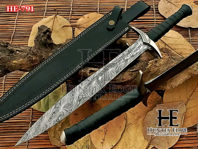 HUNTEX Handmade Damascus Blade Hobbit Sting Sword Replica from Lord of the Rings