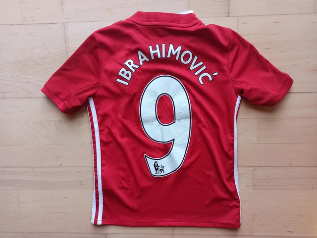Adidas Zlatan Ibrahimovic Manchester United Trikot rot Heim YOUTH S Kinder 140
