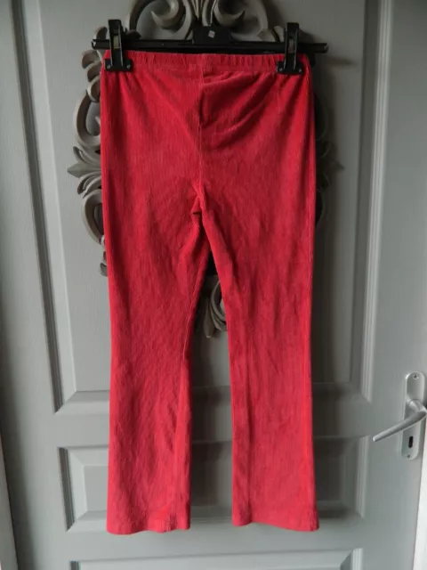 Pantalon élastique en velours fille T 10 ans "Influx" 2