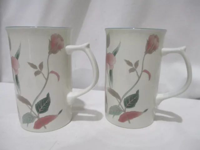 Mikasa Continental Silk Flowers Mugs x 2