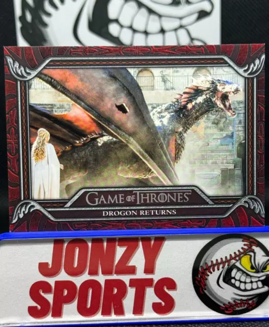 2023 GAME OF THRONES Art & Images "DROGON RETURNS" CARD# DT46